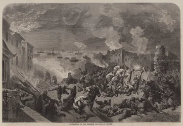 カントンでのヨーロッパの工場の破壊